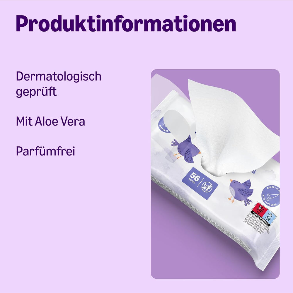 Amazon Sensitive Baby Wipes 1008, non parfumées, 18 paquets de 56 (anciennement marque Mama Bear, produit identique)