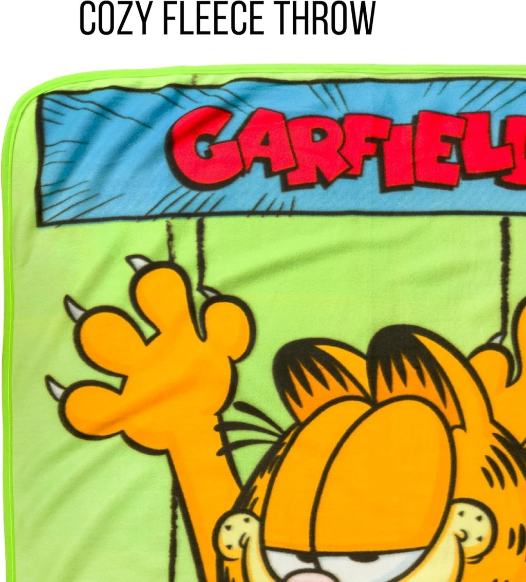 Silver Buffalo Garfield pătură pentru agățat, fleece, 114.3 X 152.4 cm Paturi si Cuverturi Silver Buffalo