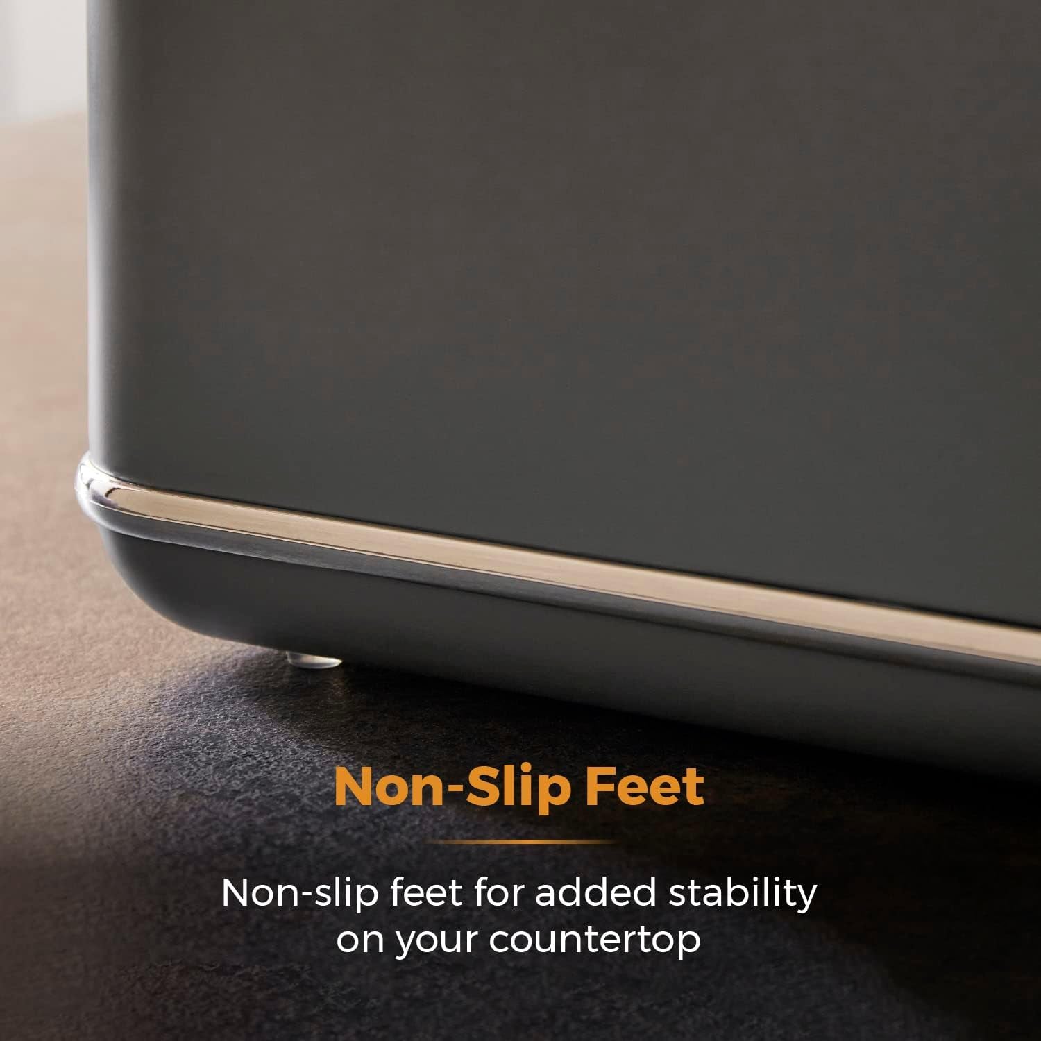 Corbeille à pain Tower T826175GRY Renaissance, capacité 16 l, couvercle simple, gris Boîtes de conservation Naty Shop