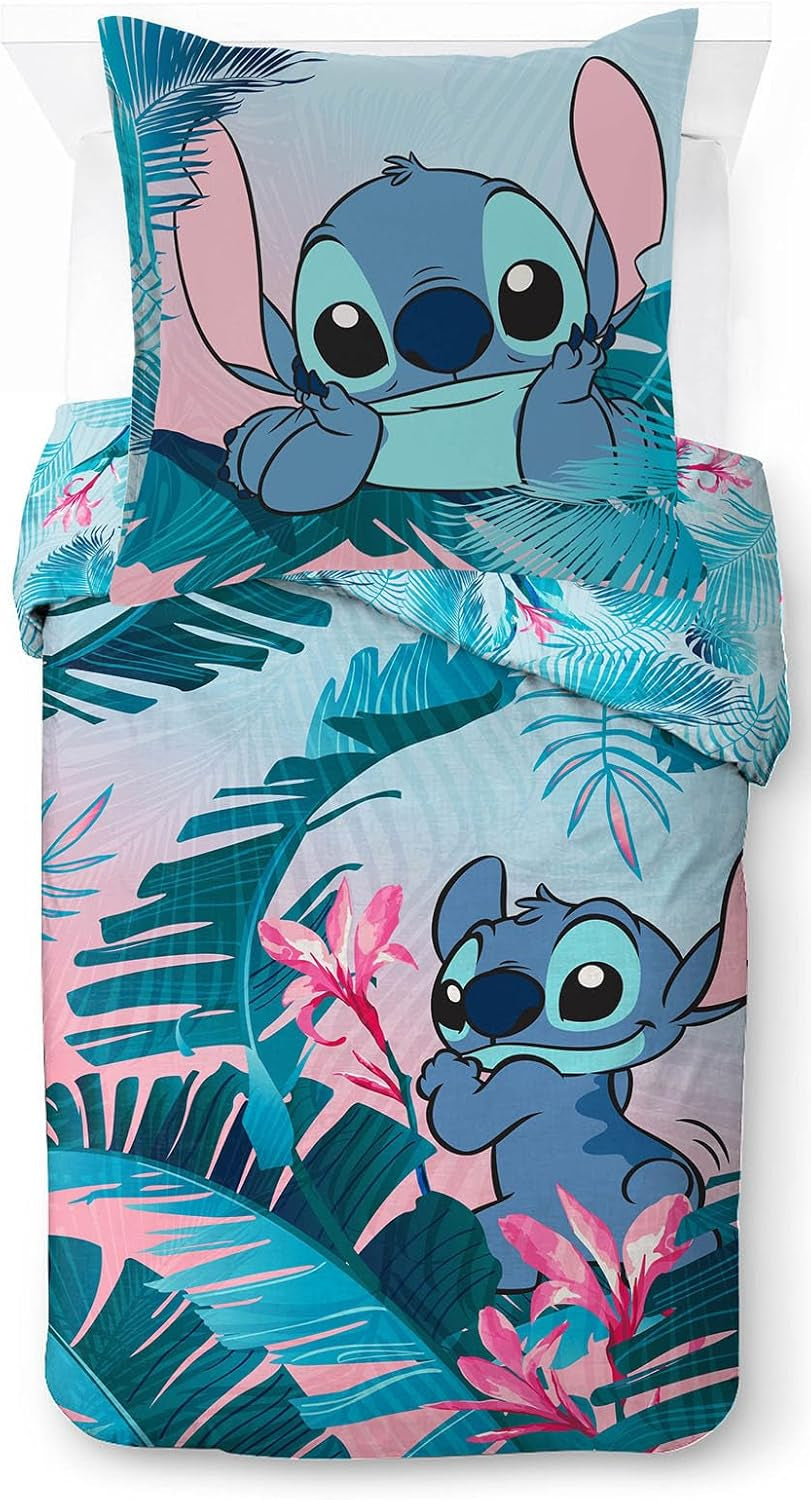 Parure de lit florale pour enfants Lilo et Stitch Literie - Kids Naty Shop Titre par défaut