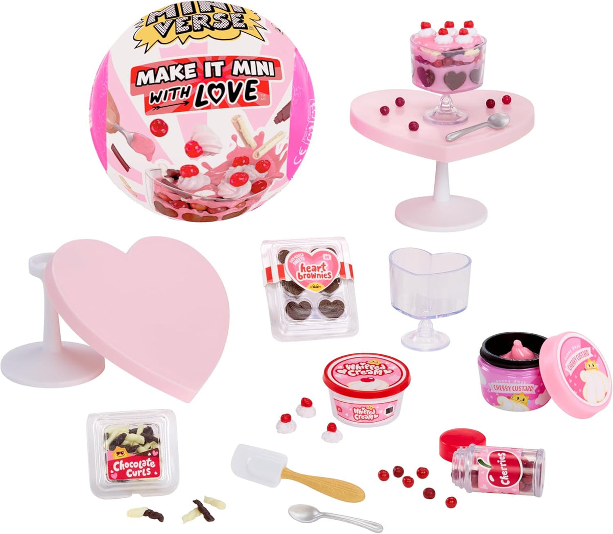 MGA's Miniverse Make It Mini with Love – Mini-Sammlerstücke, DIY Kunstharz-Bastelspiel, Valentinstag-Serie, Nachgebildete Lebensmittel, Nicht Essbar - für Sammler & Kinder ab 8 Jahren
