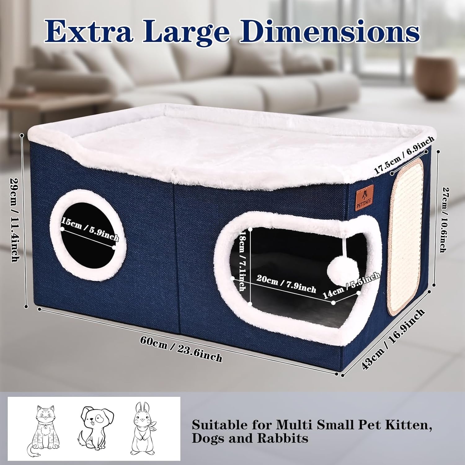 Couvertures et meubles, Animaux, Grottes et maisons, Chats, Lits pour chats, Chats - lits, matelas