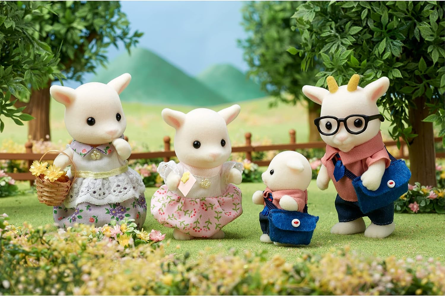 Sylvanian Families 5622 Famille de chèvres - Figurines de maison de poupée