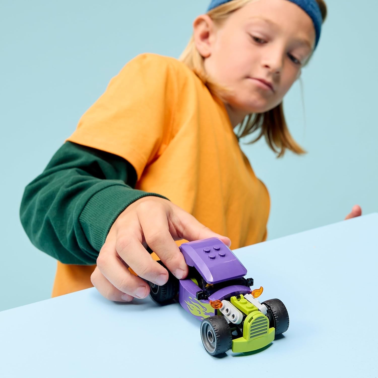LEGO City Hot Rod - Race Car Toy w/a Driver Minifigure & Folding Roof - Fine Motor Skills Building Set - Small Birthday Gift Idea for 5+ Year Old Boys - 60485