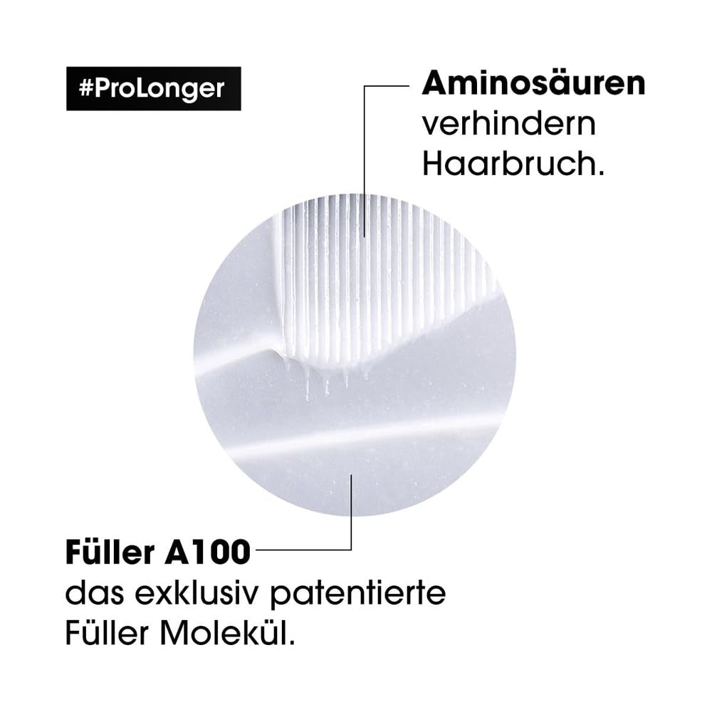 L'Oréal Professionnel Masque Fortifiant Capillaire pour Cheveux Longs et Fins avec Filler A-100 et Acides Aminés, Série Expert, Pro Longer Mask Hair Mask Naty Shop