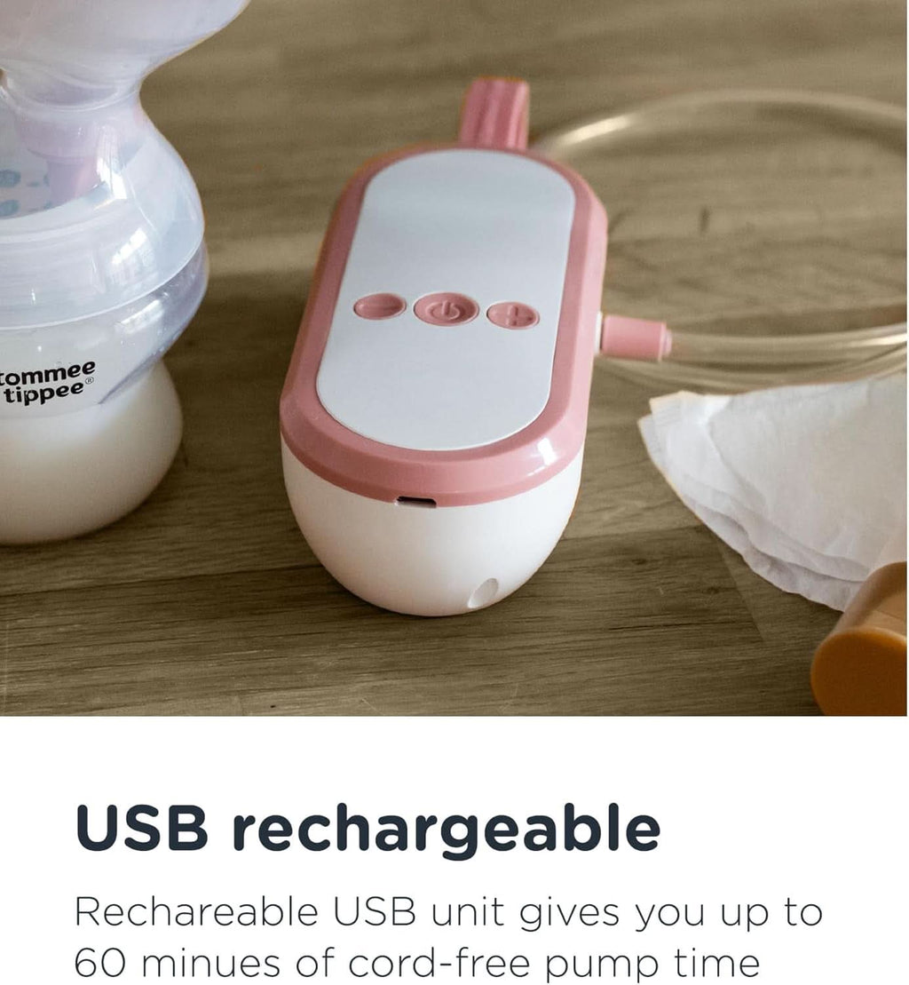 Tommee Tippee Made for Me Pompă de sân electrică unică, aspirație puternică Accesorii Hrana si Alaptare Bebe Naty Shop