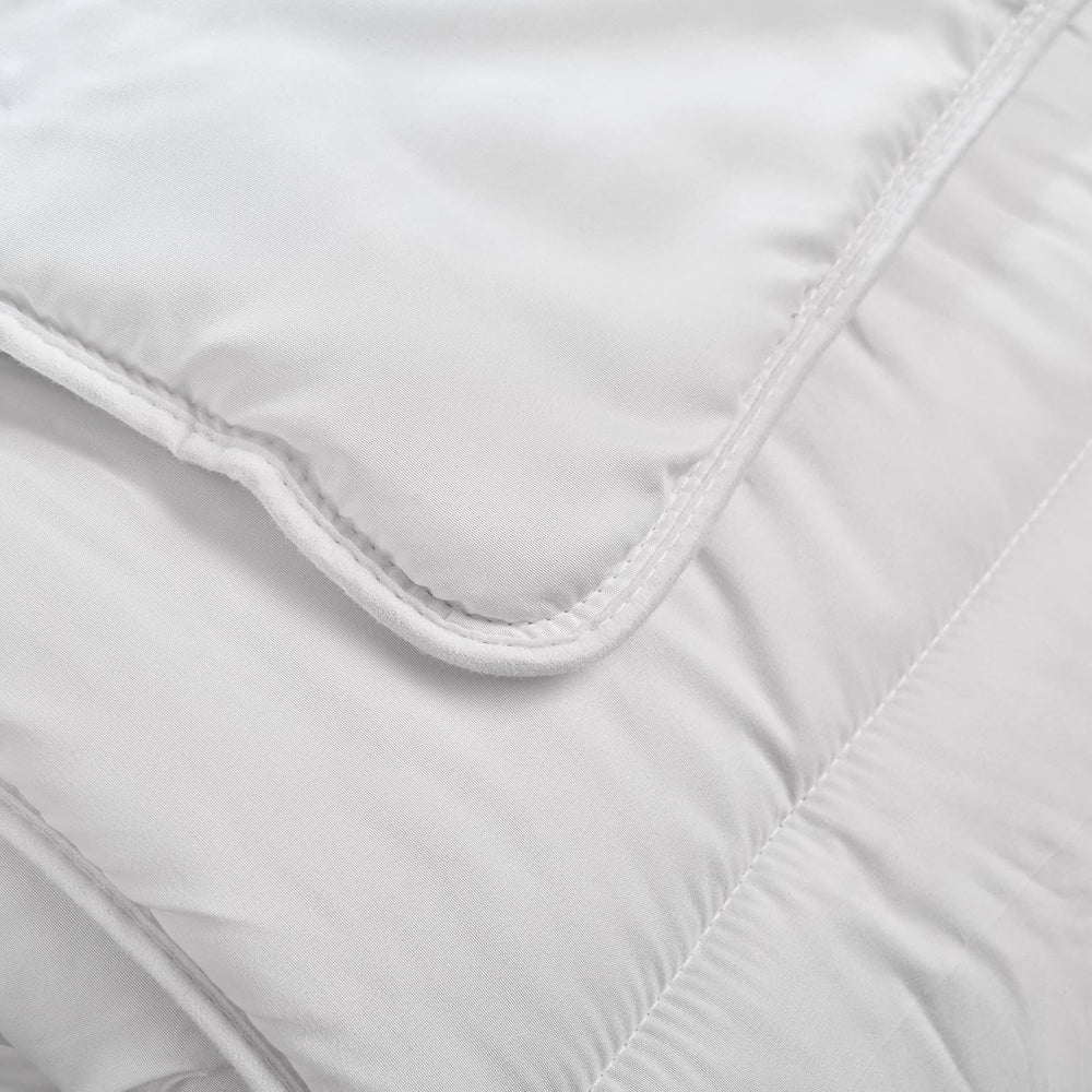 Couette anti-acariens Bleu Calin 140X200 Cm, Pour lit simple, Housse en microfibre douce, Traitement Sanitized Couettes et couettes Naty Shop