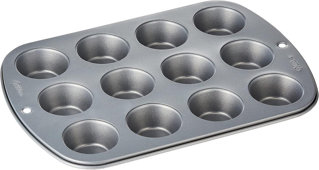 Wilton 24 Er Mini-Muffinbackform, Antihaftbeschichtet, Silber Matrite si tavi pentru copt Naty Shop 3.27 X 21.05 X 28.72 Cm