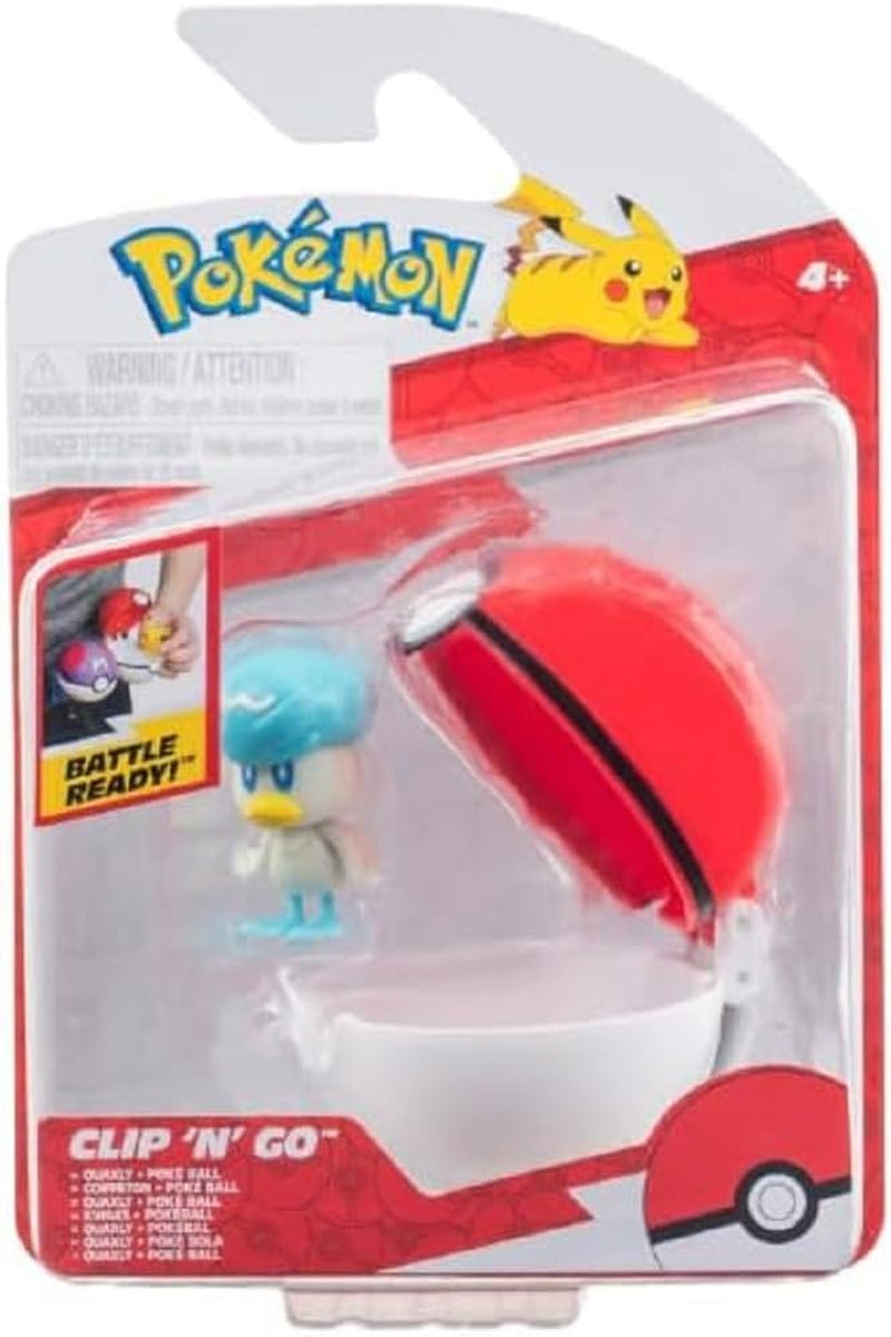 Pokémon PKW3629 - Clip'N'Go Poké Ball - Felori et Poké Ball, Poké Ball Officielle avec Figurines 5 cm Naty Shop Kwaks