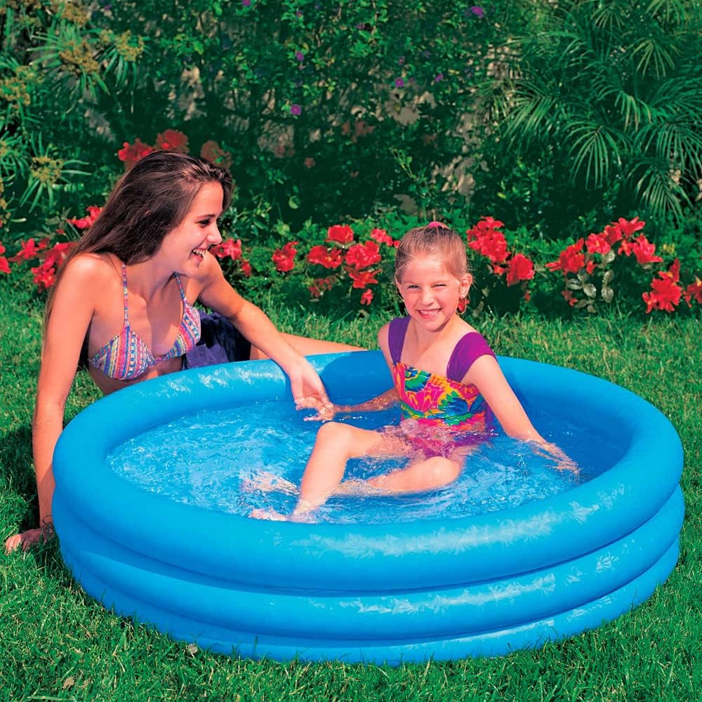 Intex 59416NP - Piscină gonflabilă Crystal Blue, vinil, multicoloră, 114x25 cm