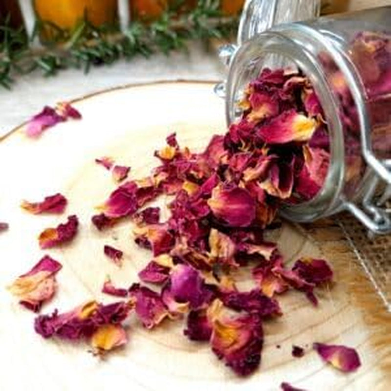 100g boutons de roses comestibles premium - infusion de pétales de roses séchées de l'Atlas - goût et arôme sucrés et floraux - 100% naturels, purs et sans additifs | Tazarin Ltd