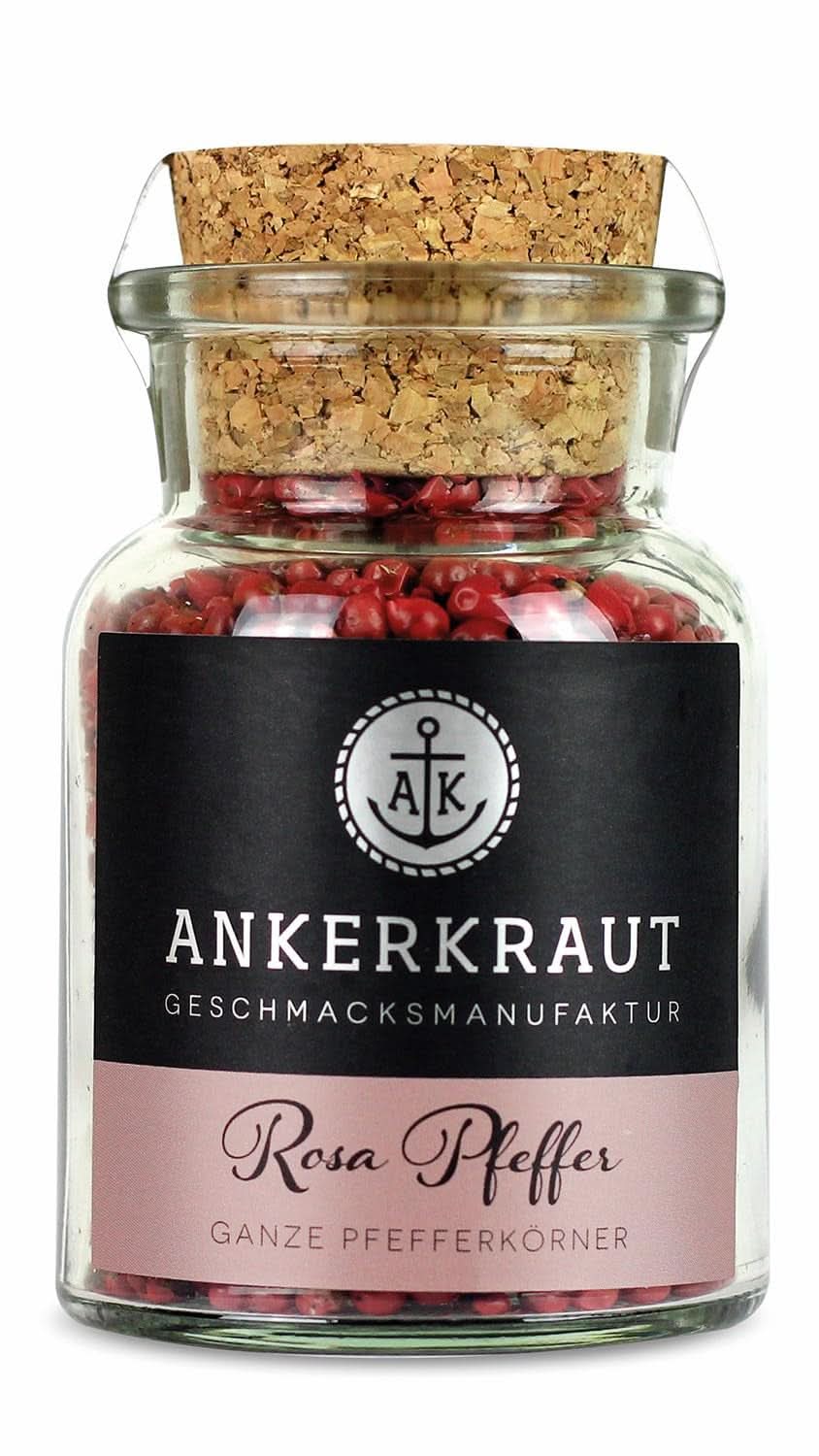 Ankerkraut, poivre rose (Schinus Berry), baies roses, parfait pour le Gin and Tonic, 45 grammes Condimente Naty Shop
