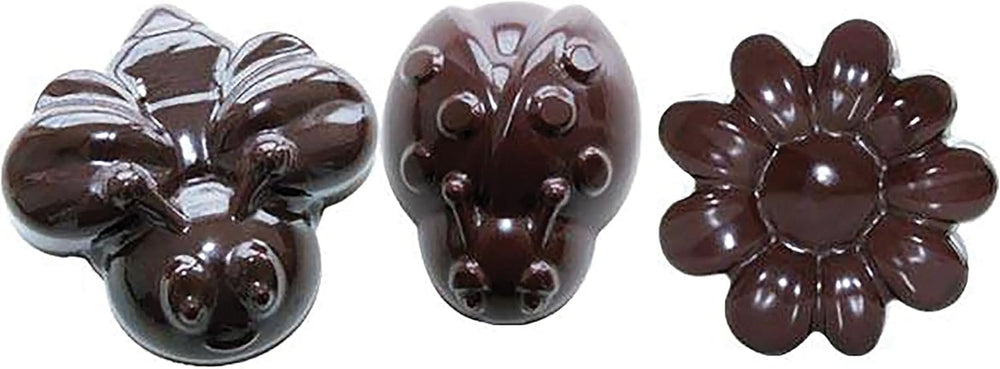 Silikomart 199199, moule à chocolat, modèle Spring, 15 pralines, Brown Kitchen Naty Shop