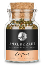 Ankerkraut Auflauf, für Gemüse-, Kartoffel- und Nudelauflauf, Gewürzsalz mit Pfeffer, Parsilie, Knoblauch, Karotte, 90 g dans un verre de Korkenglas