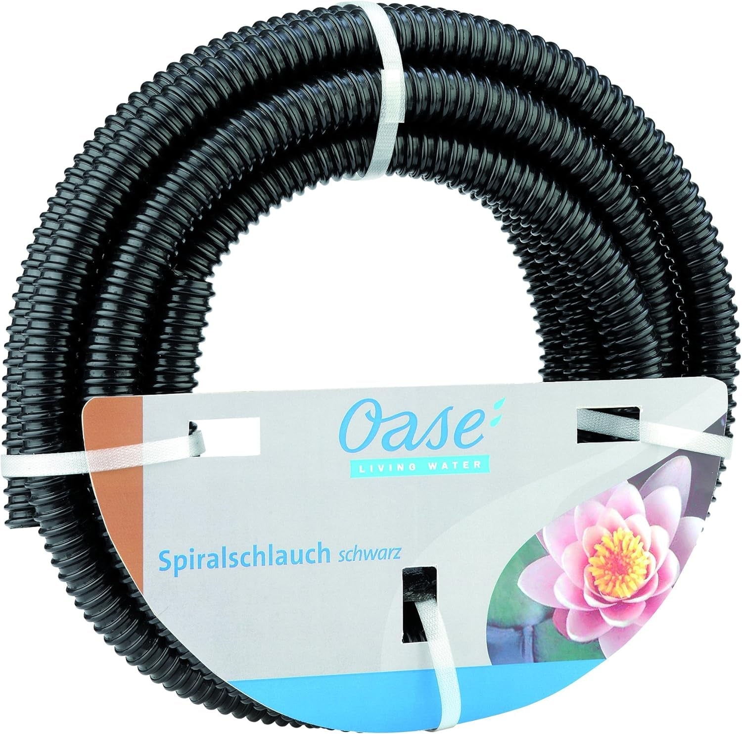 Tuyau spiralé noir Oase 1 1/2", 5 m - section de tuyau en PVC, adapté pour 1 bar (pression de service)