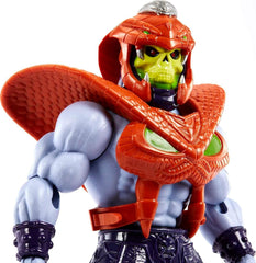 MASTERS of the UNIVERSE Snake Armor Skeletor - 16 articulations mobiles, emballage rétro, mini bande dessinée, pour enfants de 6 ans et plus et collectionneurs adultes, figurines d'action HKM68 Naty Shop