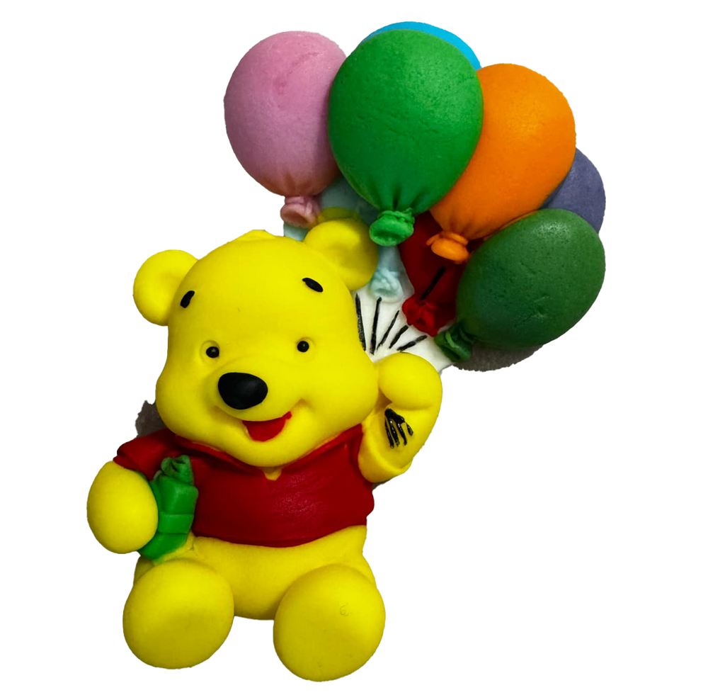 Decoratiune comestibila din pasta de zahar, Winnie the Pooh Decoratiuni din Pasta de Zahar Naty Shop