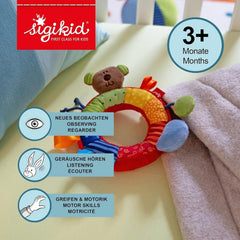 SIGIKID 40490 Inel activ Baby Activity PlayQ Fete și băieți jucărie pentru copii recomandată de la 3 luni multicolor Jucarii Bebe Naty Shop