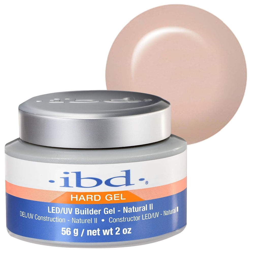 Gel dur IBD – Gel de construction LED/UV Rose II, 1 paquet (1 x 56 g) – Fabriqué aux États-Unis – Construction des ongles à la maison – Pas de rendez-vous ni de salons de manucure bruyants