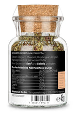 Ankerkraut Pizza, pour un goût italien original, comme celui du Steinofen, également pour les pâtes, la tomate-mozzarella et bien d'autres plats, 45 g dans un verre en liège