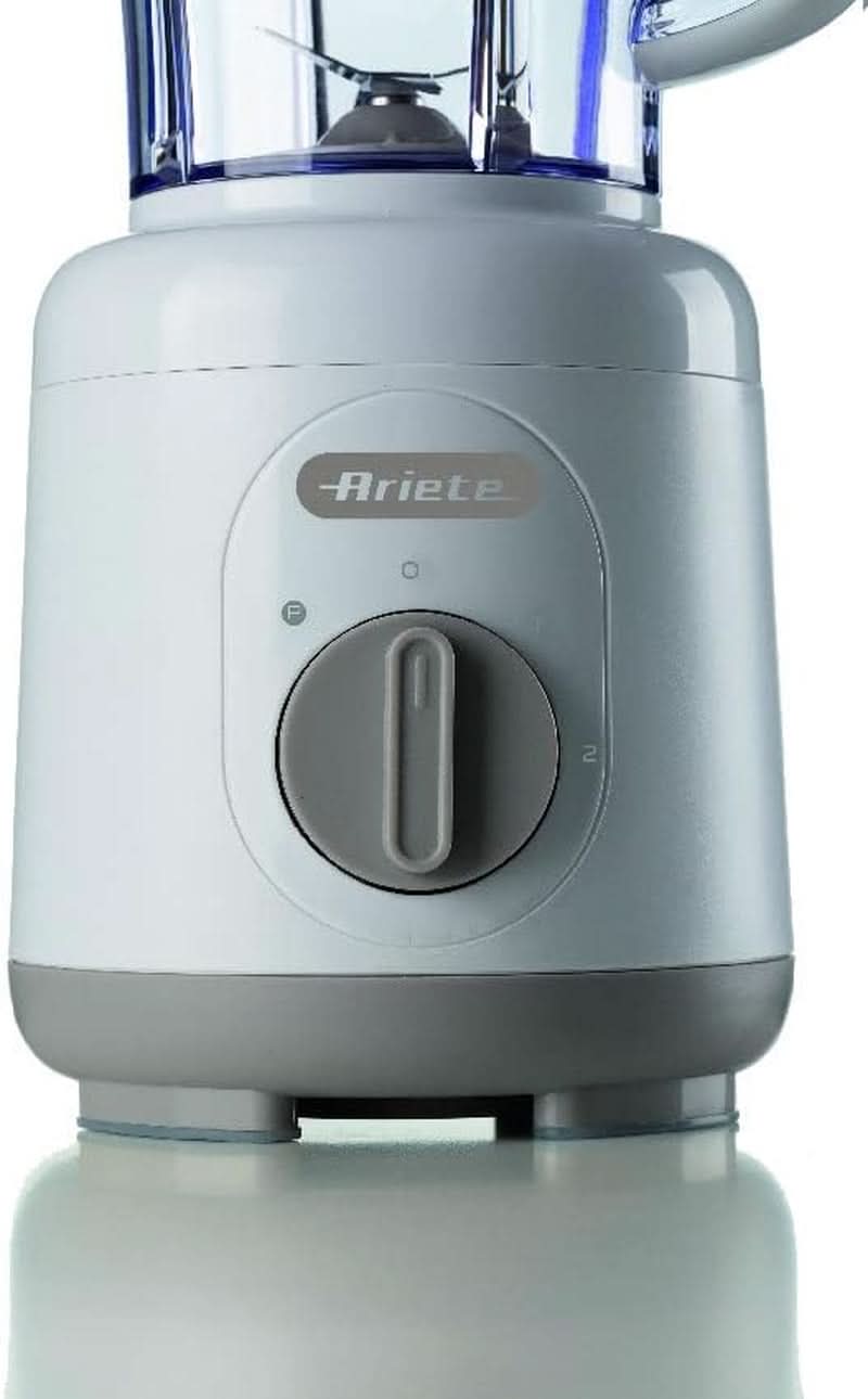 Ariete Breakfast 586 Blender, Mélangeur électrique avec 4 ustensiles de cuisson, 2 vitesses + fonction impulsion, Fumée antidérapante, Plateau de cuisson, 1,5 L de cuisson, 500 W, Blanc Mother and Child Naty Shop