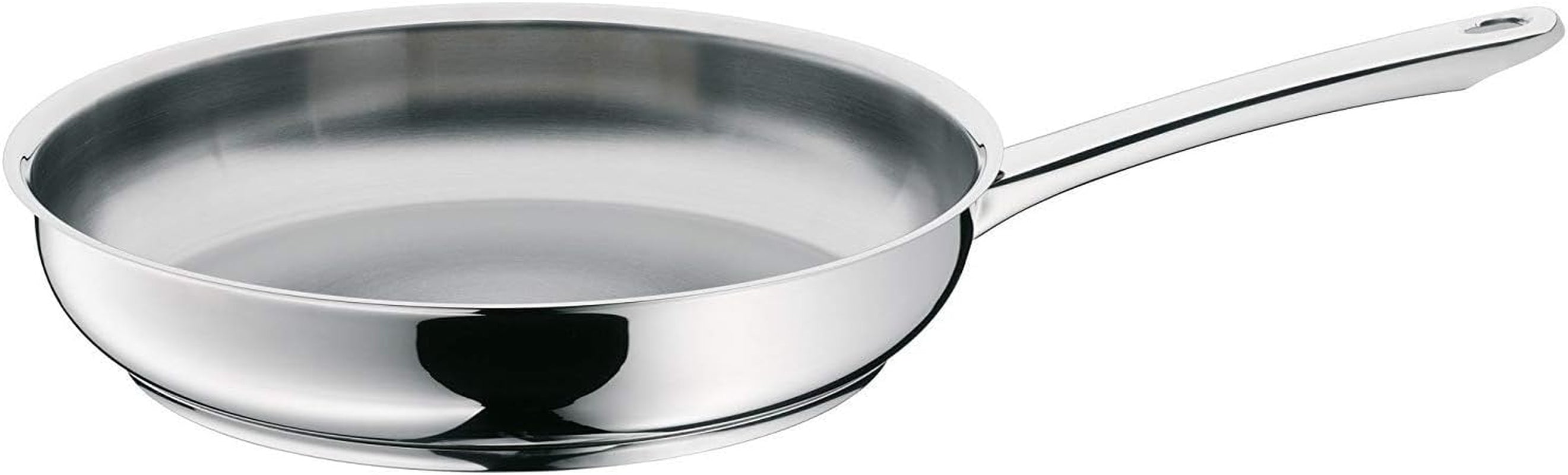 Poêle WMF Profi 28 cm, induction, poêle en acier inoxydable, non revêtue, allant au four Casseroles et poêles Naty Shop Pfanne 28 Cm