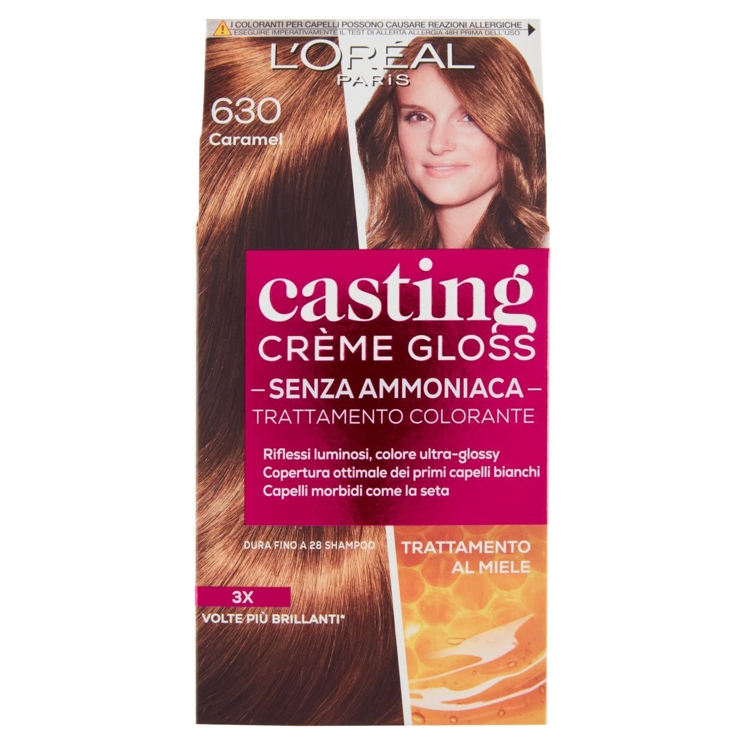 Vopsea de păr Casting Creme Gloss fără amoniac N360 Black cherry Vopsea pentru par Naty Shop N630 Caramel 1 bucată (pachet de 1)