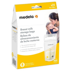 Sacs de conservation du lait maternel Medela 25 pièces, env. 200 ml, blanc (version espagnole) Accessoires Alimentation et Allaitement Baby Naty Shop 25 sachets