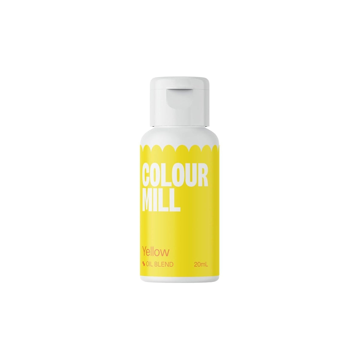 Color Mill Colorant alimentaire jaune à base d'huile - Colorant alimentaire pour chocolat, fondant, muffins, gâteaux, pâtisserie, macarons - Colorant alimentaire pour la décoration de gâteaux - 20 ml