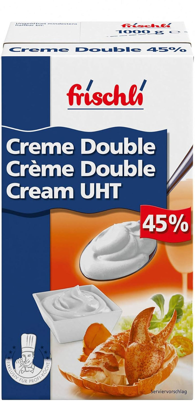 Crème Double 45% Sahniger Rahm pour un goût maximum 1000g