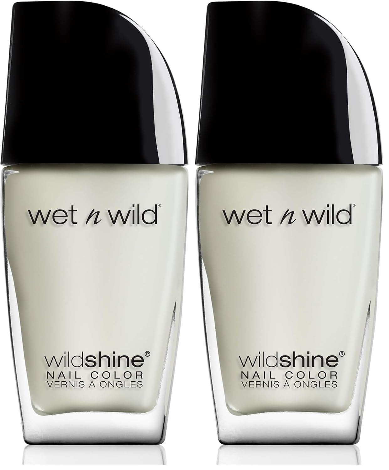Wet n Wild Wild Shine Vernis à ongles, formaldéhyde, toluène, sans phtalates, formule longue durée à séchage rapide, couche de finition mate (lot de 2)