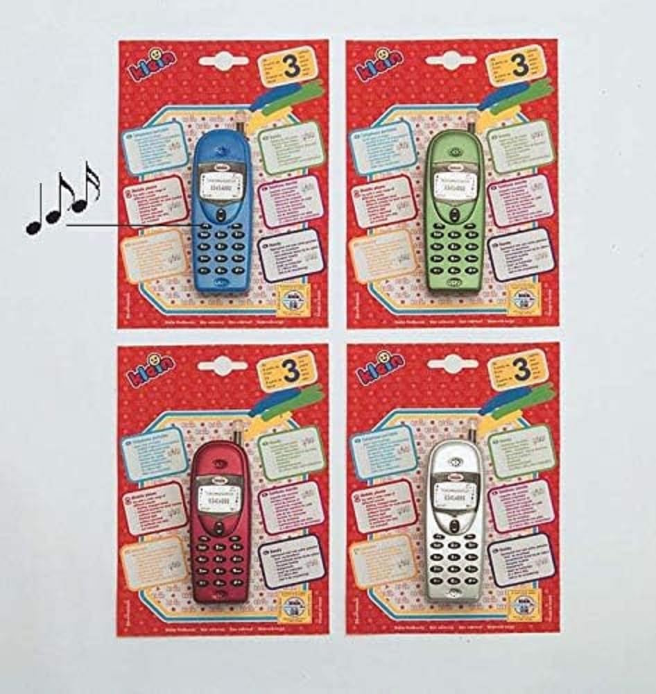 Telefon mobil Theo Klein 4920 Multiton I Telefon mobil de joacă cu baterii, cu diferite tonuri și lumină intermitentă I Dimensiuni: 4 cm x 2,6 cm x 12,3 cm I Jucărie pentru copii cu vârsta de peste 3 ani Jucarii Bebe Naty Shop Titlu implicit