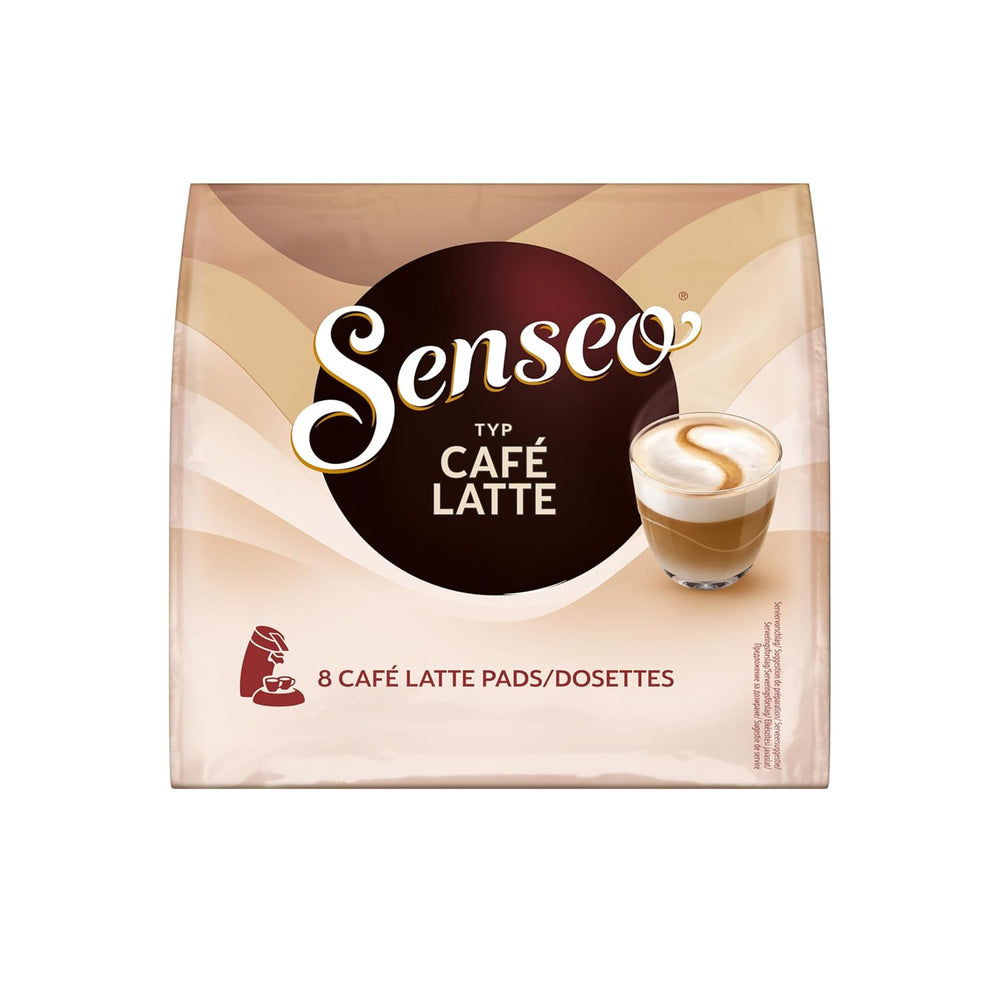 Senseo Pads Café Latte, 10 x 8 Getränke, 80 Kaffeepads
