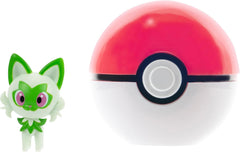Pokémon PKW3629 - Clip'N'Go Poké Ball - Felori et Poké Ball, Poké Ball Officielle avec figurine 5cm Figurines Naty Shop