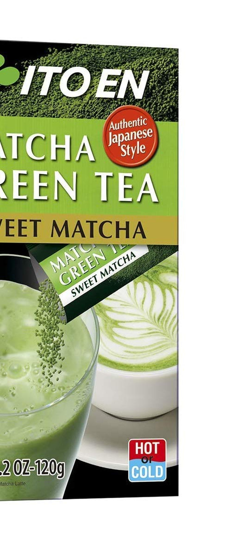 ITO EN Instant Matcha Powder – Poudre de thé Matcha sucrée en sachets de 12 g (10 pièces par paquet) – 1 x 120 g (2 paquets)