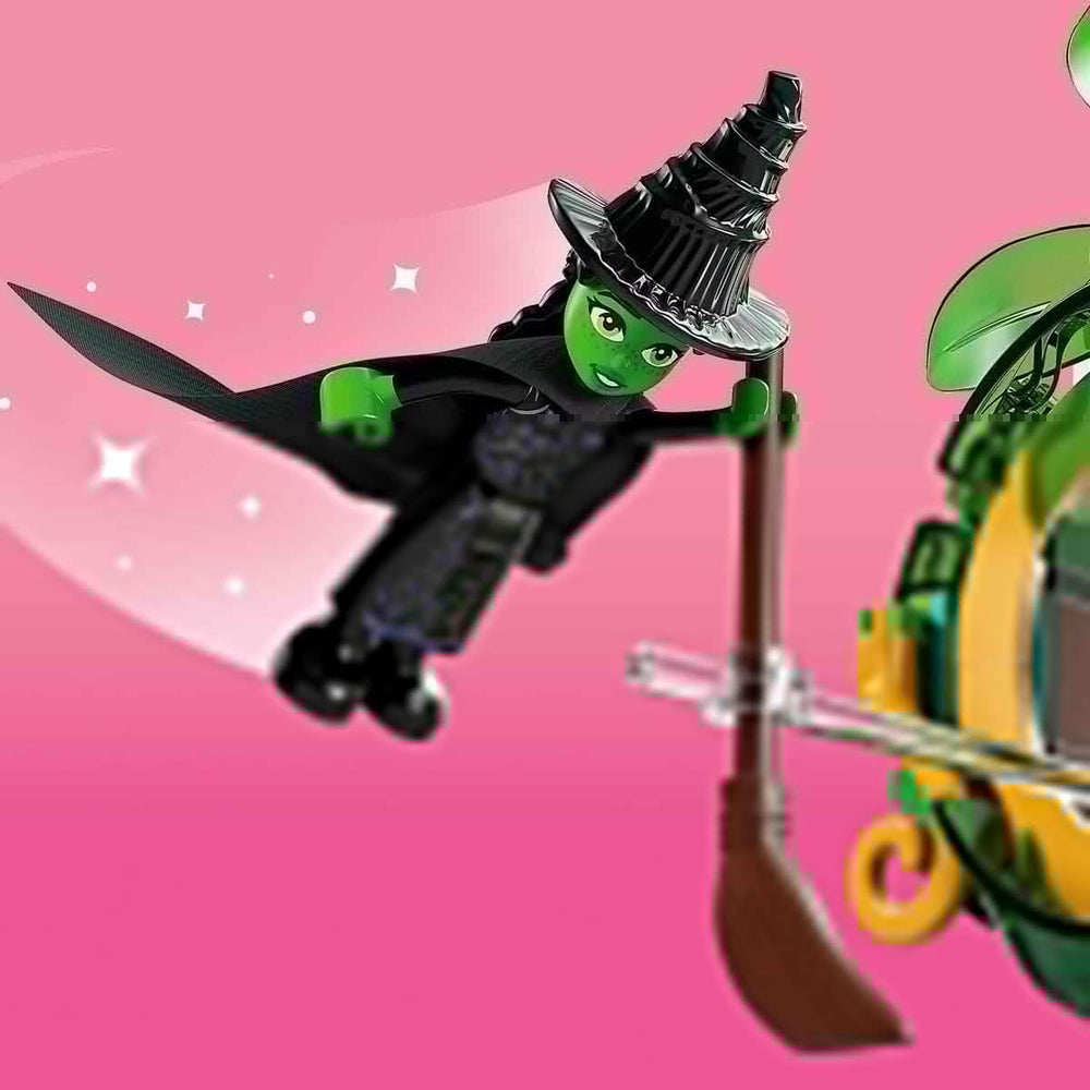 Jouet tour LEGO Wicked Welcome to Emerald City, mini-poupées Glinda et Elphaba, cadeau pour les cinéphiles et les filles et garçons à partir de 9 ans qui aiment les maisons de poupées 75684 Jeux de construction Besuche den LEGO-Store