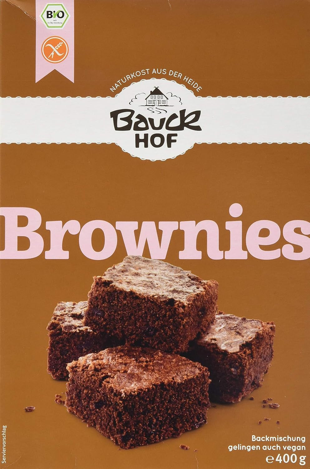 Brownies sans gluten, Pack 3Er (3 X 400 G) - Bio Naty Shop 400 G (Pack 3Er)