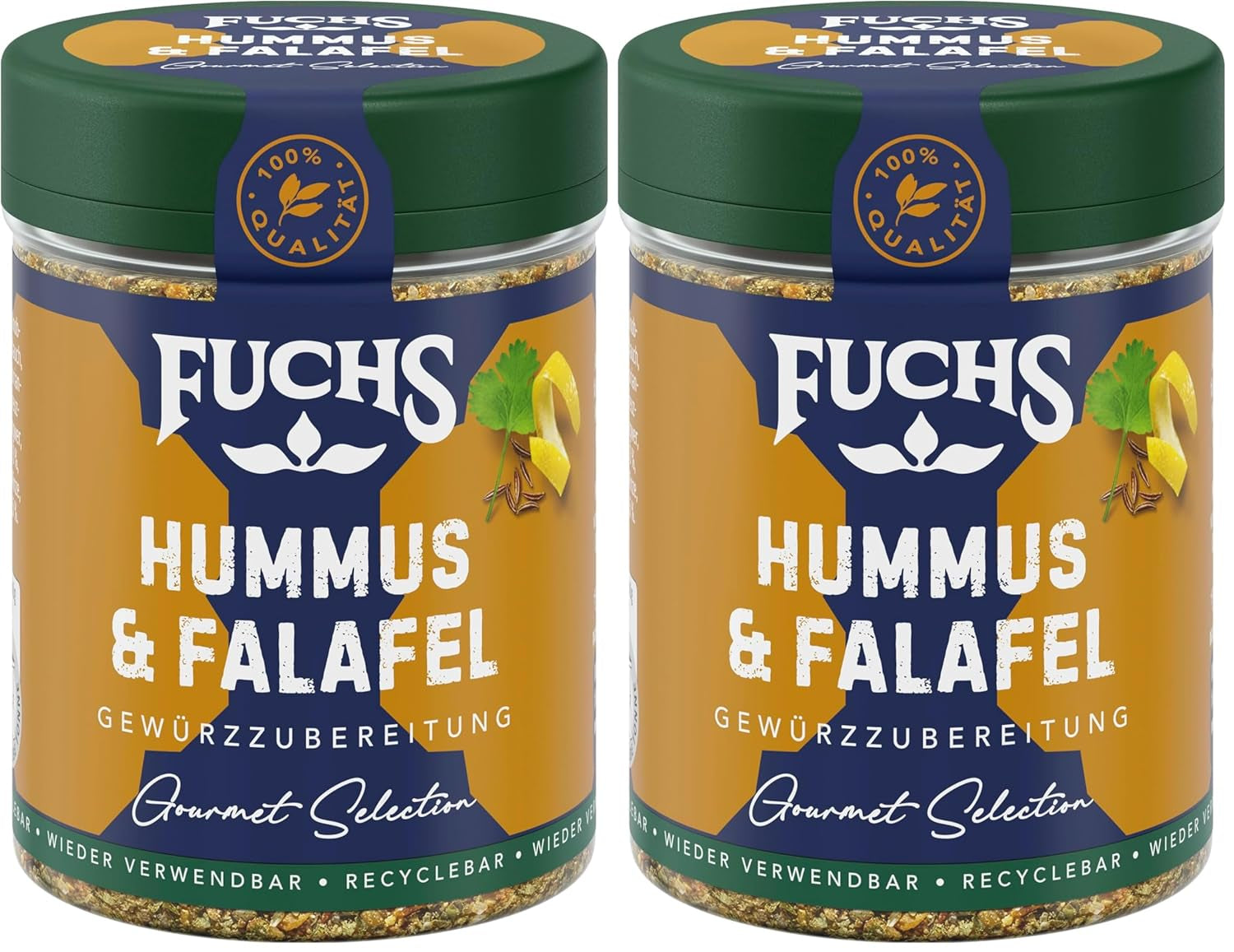 Fuchs Gewürze Gourmet Selection Naher Osten-Afrika – Dukkah Gewürzmischung, nachfüllbarer Gewürz Mix, zum Verfeinern von Fisch und Lamm, végétalien, 50 g