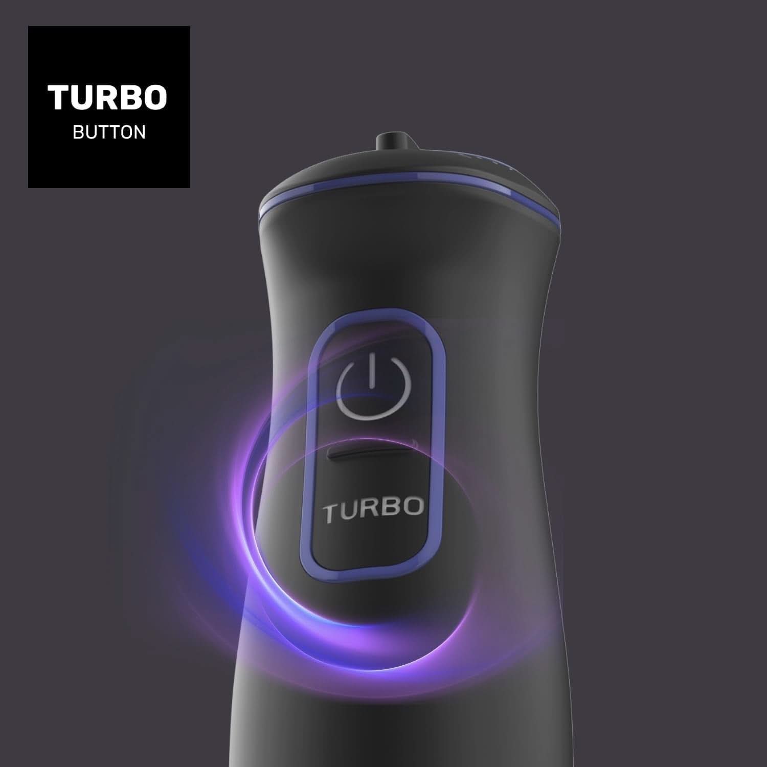 Taurus Stabmixer 1000W | 20 Geschwindigkeitsstufen | Turbo-Funktion | 4 Edelstahlklingen | Ergonomisches Soft-Touch-Design | Spritzschutz | Zubehör | Edelstahl | Elektrisch |Kunststoff, Silber/Schwarz Mama si Copilul Naty Shop