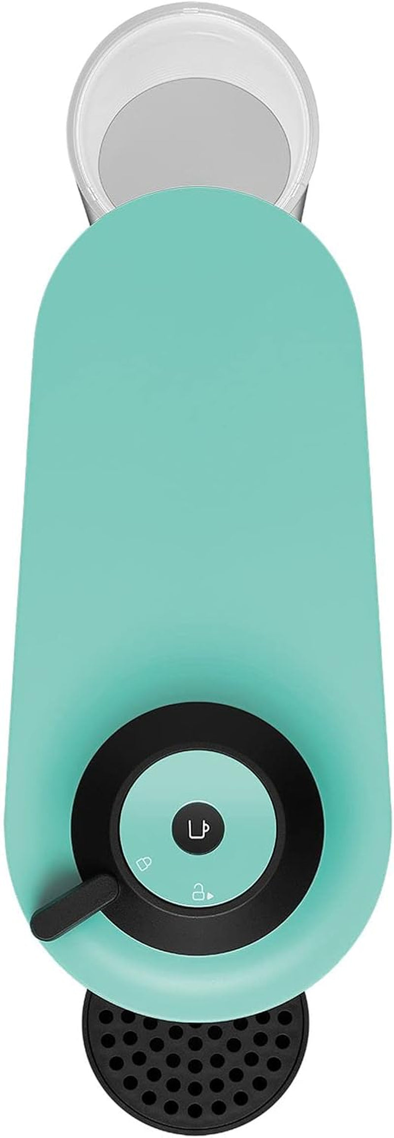 Machine à expresso avec capsules Nespresso Krups Vertuo Pop, capacité : 560 ml, reconnaissance automatique des capsules, système One Touch, 4 tailles de tasse, temps de chauffe raccourci, durable, Aqua Mint, XN9204