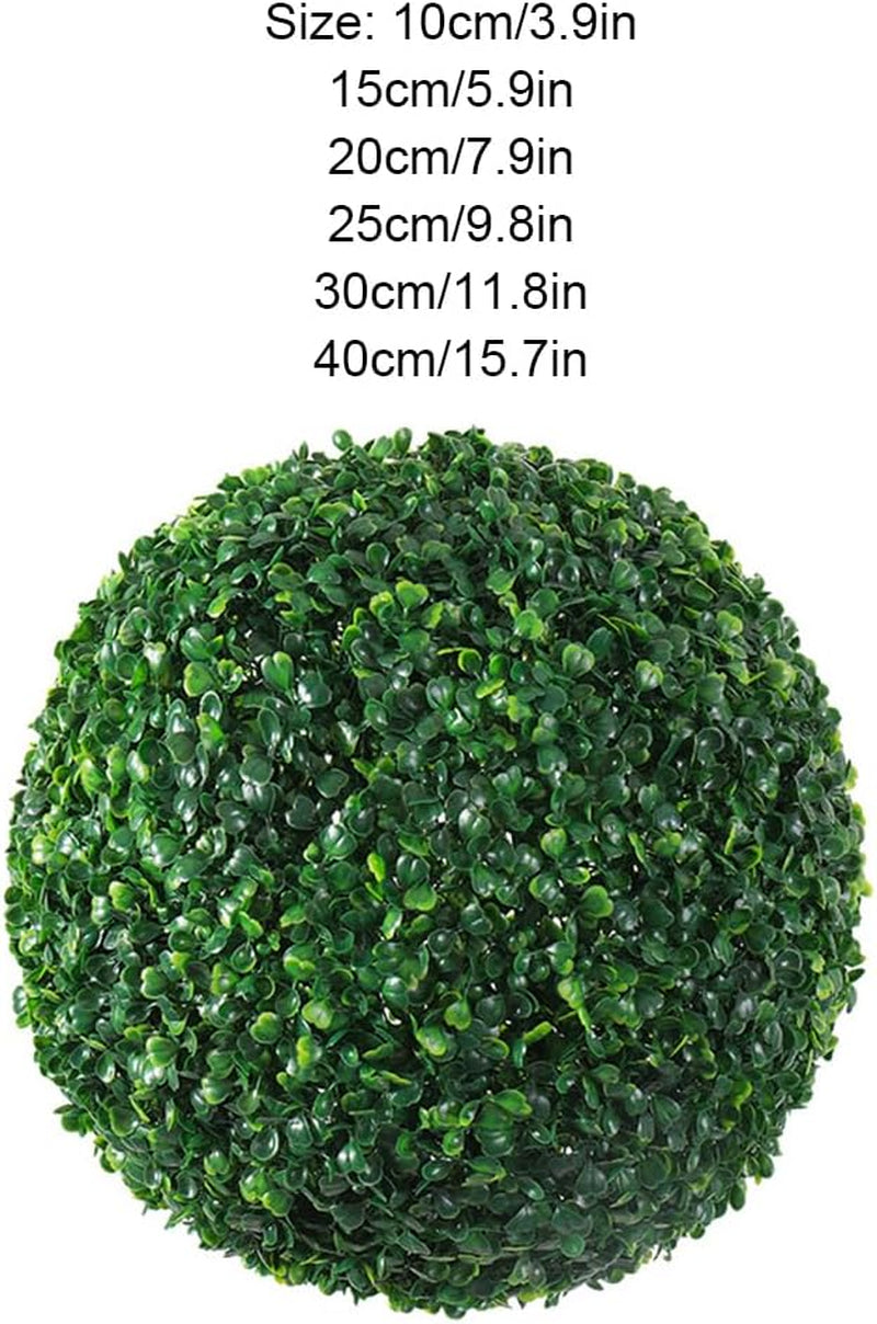 Langlebige Haltbarkeit, Kunstrasenkuppel Kugelpflanzen, Umweltfreundliche, Kunststoff Simulation, Blätter Grasball, Grün 15Cm