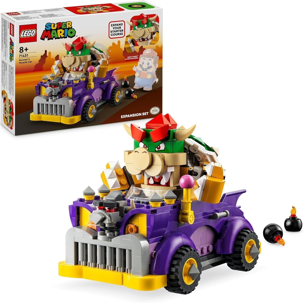 LEGO Super Mario Le chariot monstre de Bowser - Ensemble d'extension Jouet de voiture Bowser pour garçons et filles Ensemble de personnage unique Cadeau de joueur pour 8 ans 71431 Jeux de construction Besuche den LEGO-Store Single