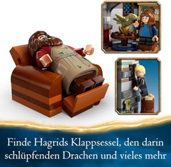 LEGO Harry Potter Hagrids Hütte: EIN unerwarteter Besuch Set mit 5 Mini-Figuren und 2 Tierfiguren, Geschenk für 8-jährige Mädchen, Jungs und Kinder, magisches Abenteuer-Spielzeug, Fantasy Set 76428