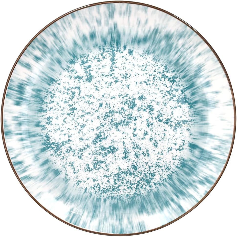 Kalos, service de vaisselle pour 6 personnes, 18 pièces, porcelaine, bleu clair