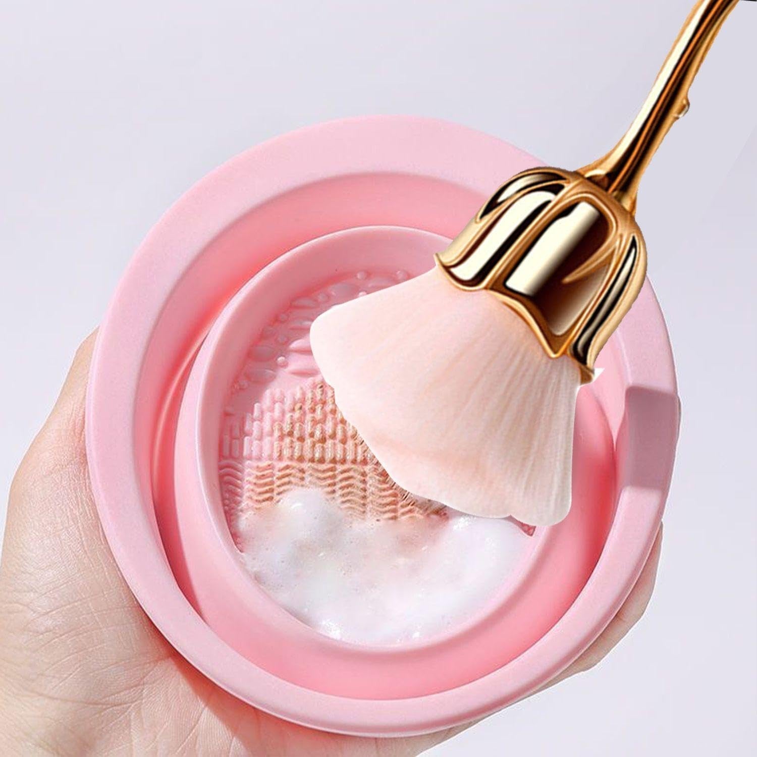 2 bacs de maquillage Blumen, 1 bac de lavage, un bac à ongles, un bac à maquillage pour fond de teint, un bac à maquillage pour ongles