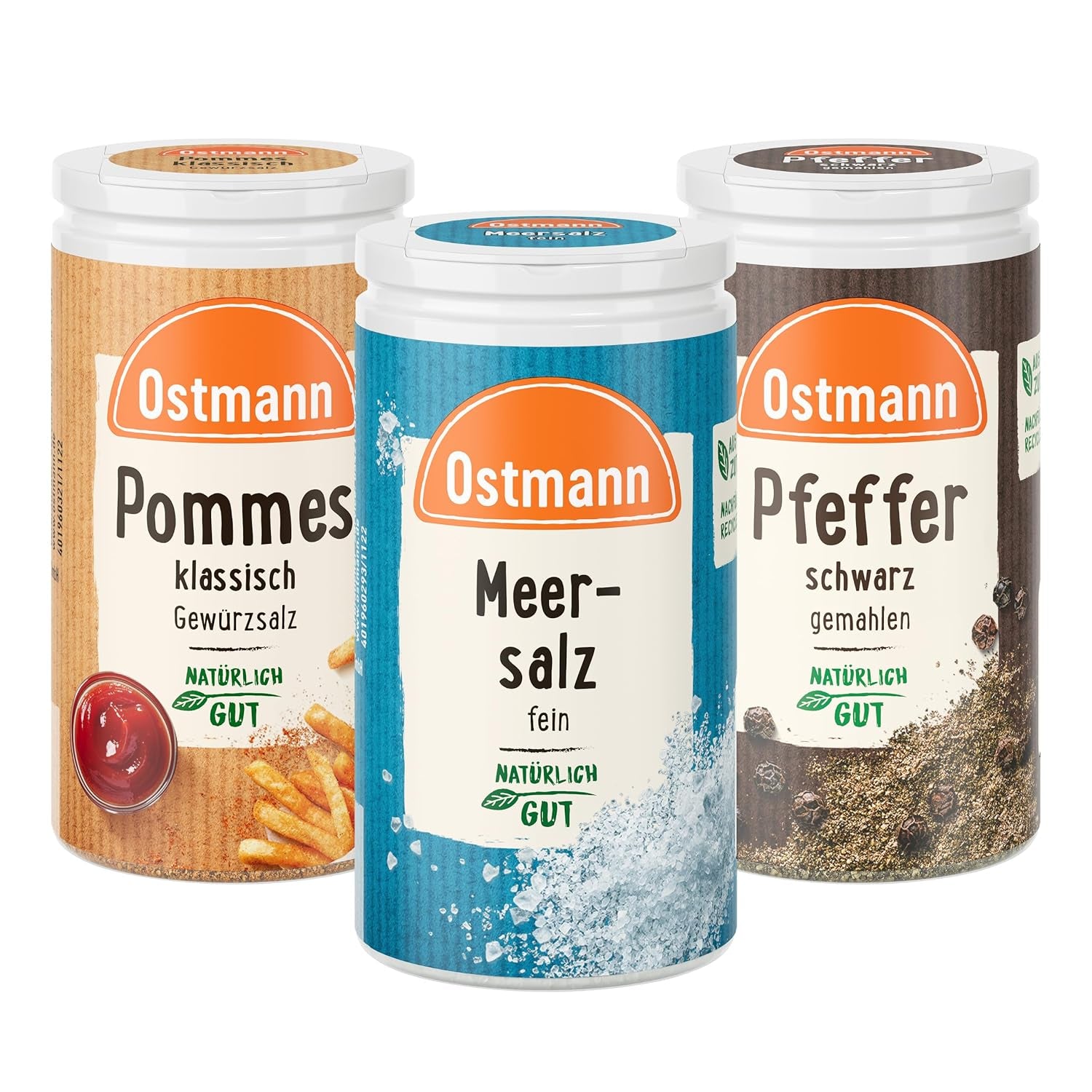 Ostmann Gewürze - gefülltes Gewürzregal mit 21 Gewürzdosen | Set aus Gewürze, Kräuter, Gewürzmischungen | zum Aufhangen | pour la Schranktür | Mange : 1 pièce