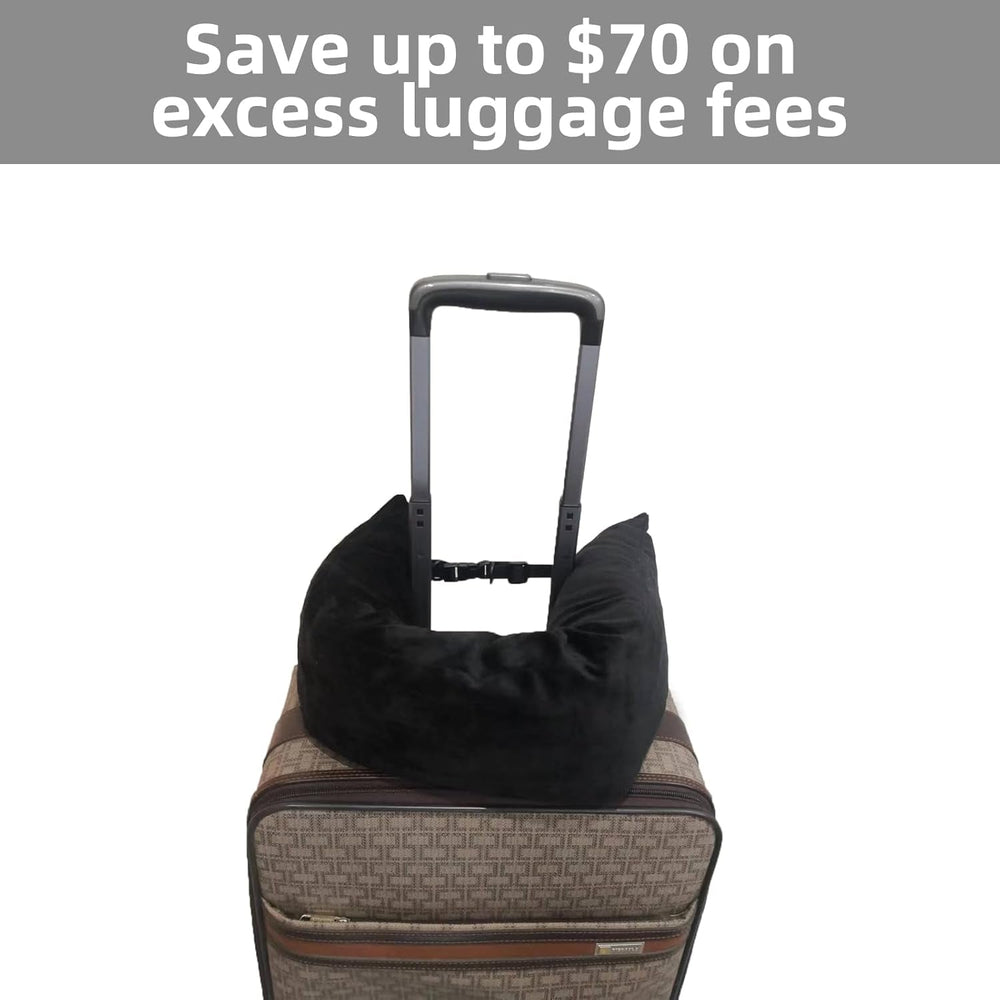 Bivpreom Oreiller de voyage en peluche, oreiller de voyage en peluche, oreiller de voyage, rembourré de vêtements, se transforme en bagage supplémentaire sans excédent de bagages Oreillers de voyage Naty Shop