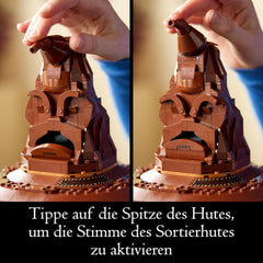 LEGO Harry Potter Chapeau parlant Poudlard modèle film pour adultes Cadeau pour femmes hommes maman papa avec 31 combinaisons de sons aléatoires vous trie dans votre maison de Poudlard 76429 Jeux de construction Besuche den LEGO-Store