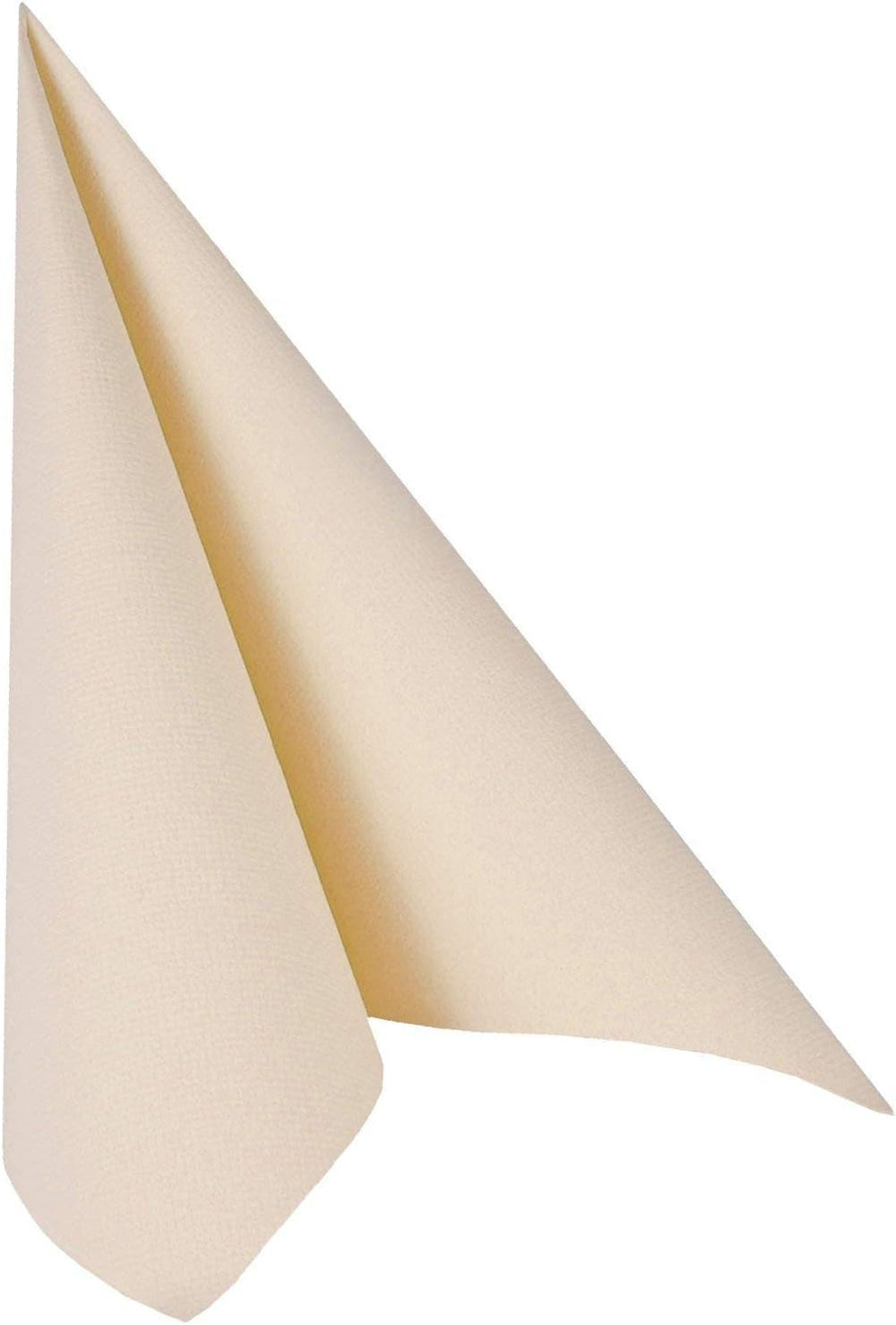 Serviettes Papstar, Collection Champagne Royal Serviettes en tissu 1/4 fois, Taille 40 X 40 Cm, Paquet de 1 X 50, Champagne/Crème