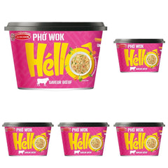 HELLO PHO WOK nouilles de riz instantanées, bœuf - 1 x 76 g